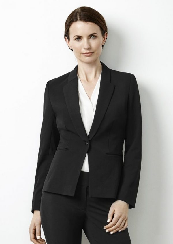 ladies black jacket corporate style
